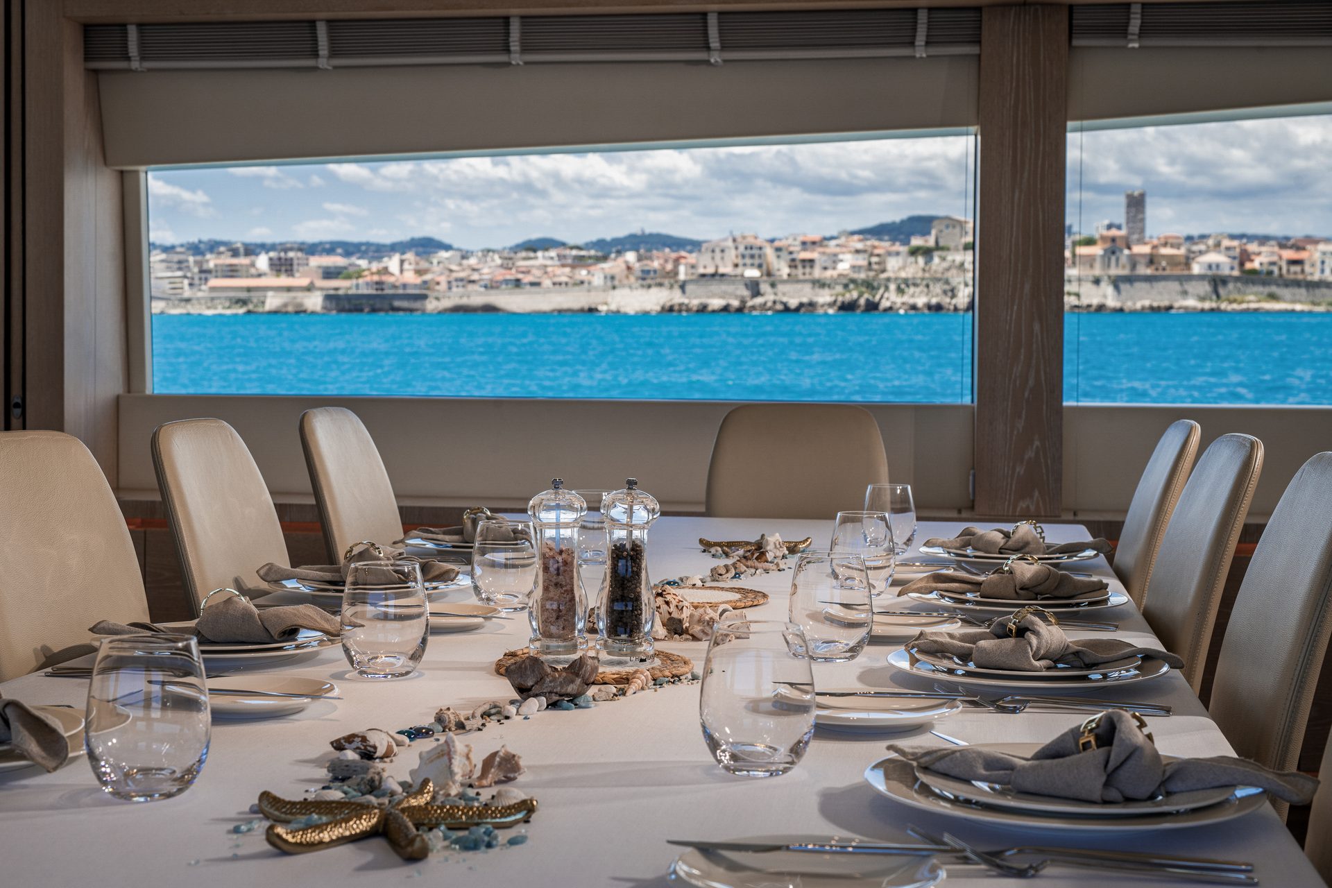 AB 145 cabin interior — luxury yacht charter accommodation Mediterranean