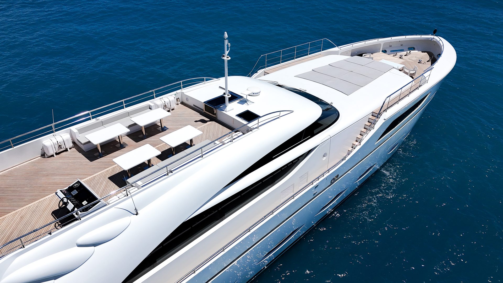 AB 145 at sea — boutique yacht charter Mediterranean, AB Yachts 145